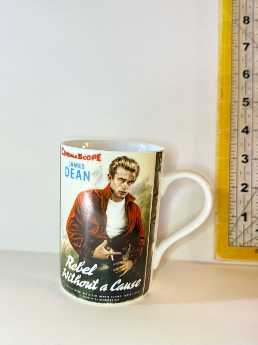 James Dean 'Rebel Without a Cause' Collectible Mug - Red Jacket Design